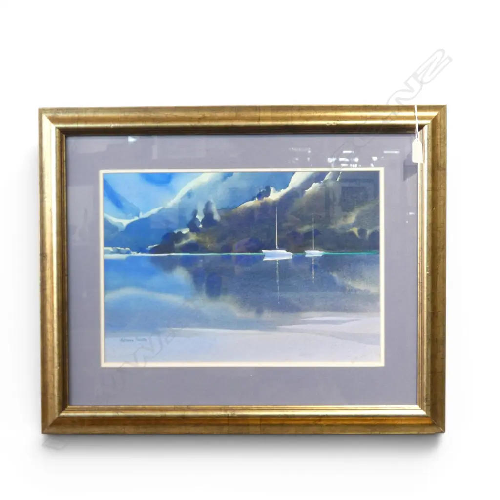 ADRIENNE PAVELKA, MISTLETOE BAY MARLBOROUGH SOUND, WATERCOLOUR, 290x420mm  Image 1++