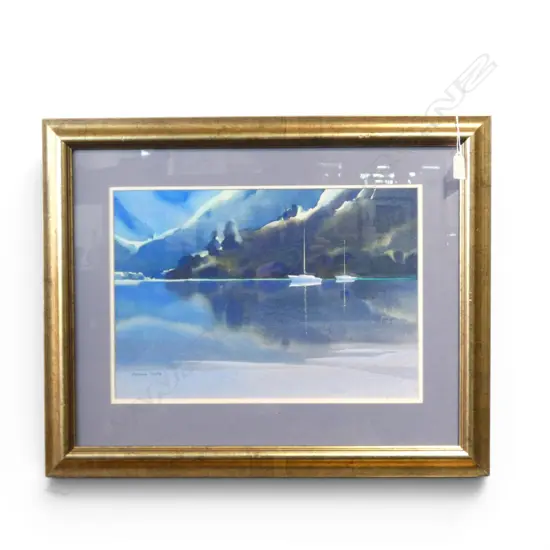 ADRIENNE PAVELKA, MISTLETOE BAY MARLBOROUGH SOUND, WATERCOLOUR, 290x420mm 
