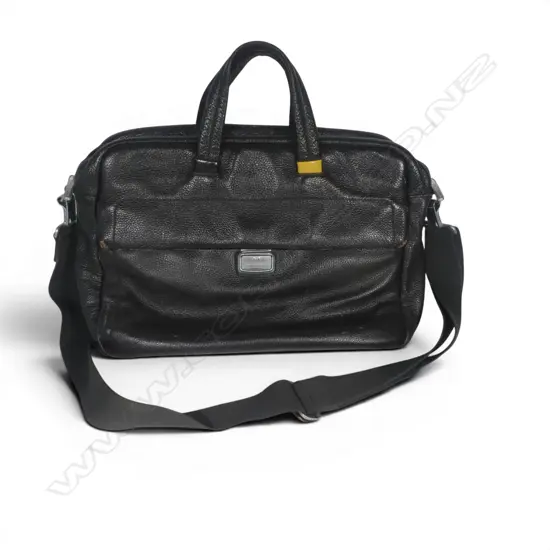 ITALIAN MANDARINA DUCK LEATHER BAG W.480mm