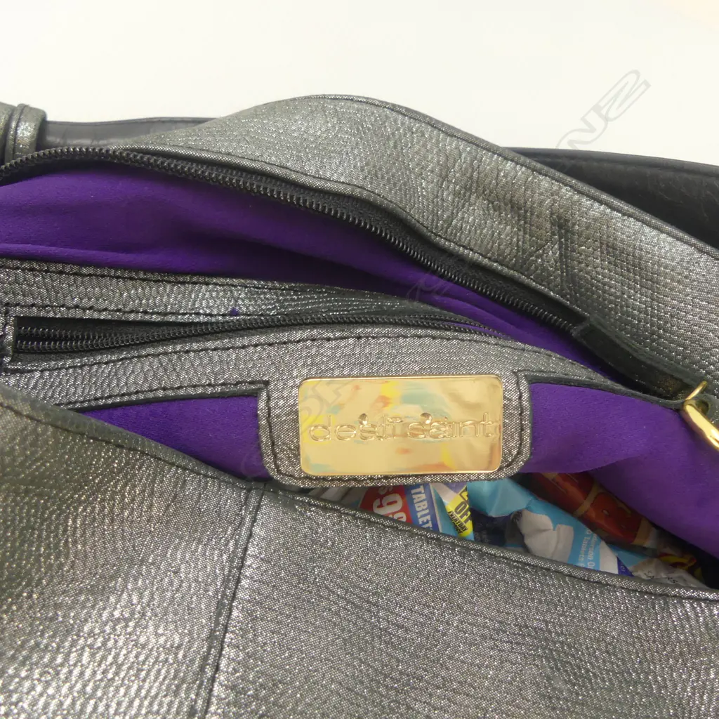 SILVER DESTI SAINT HAND BAG W.420mm Image 1++
