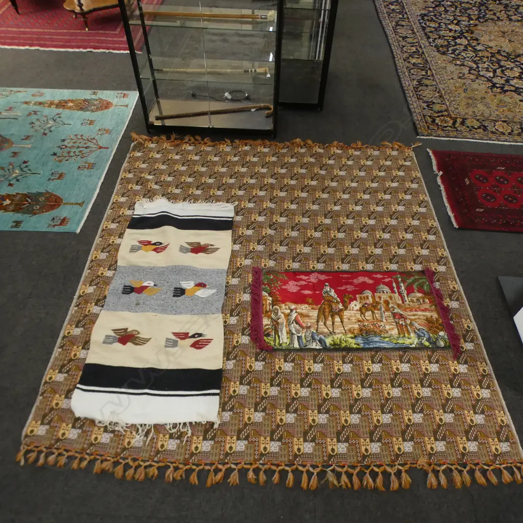 MACHINED THROW & TAPESTRY + FLAT WEAVE RUG Image 1++