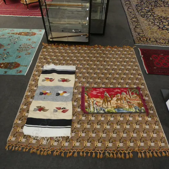 MACHINED THROW & TAPESTRY + FLAT WEAVE RUG