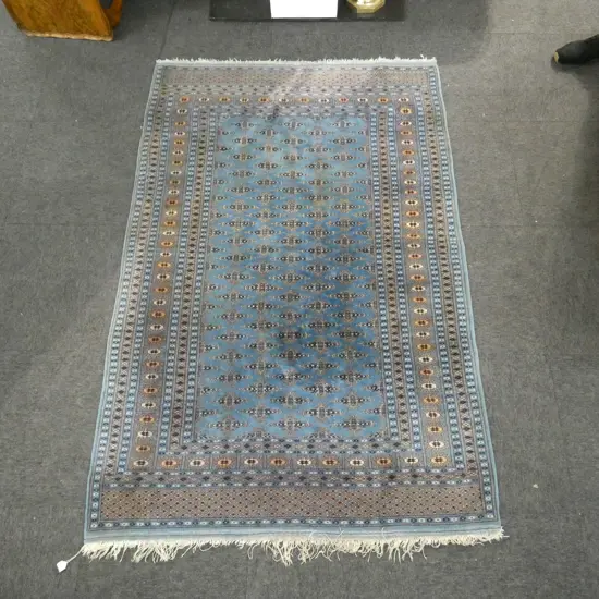 HAND KNOTTED WOOL PILE RUG 1860x1300mm