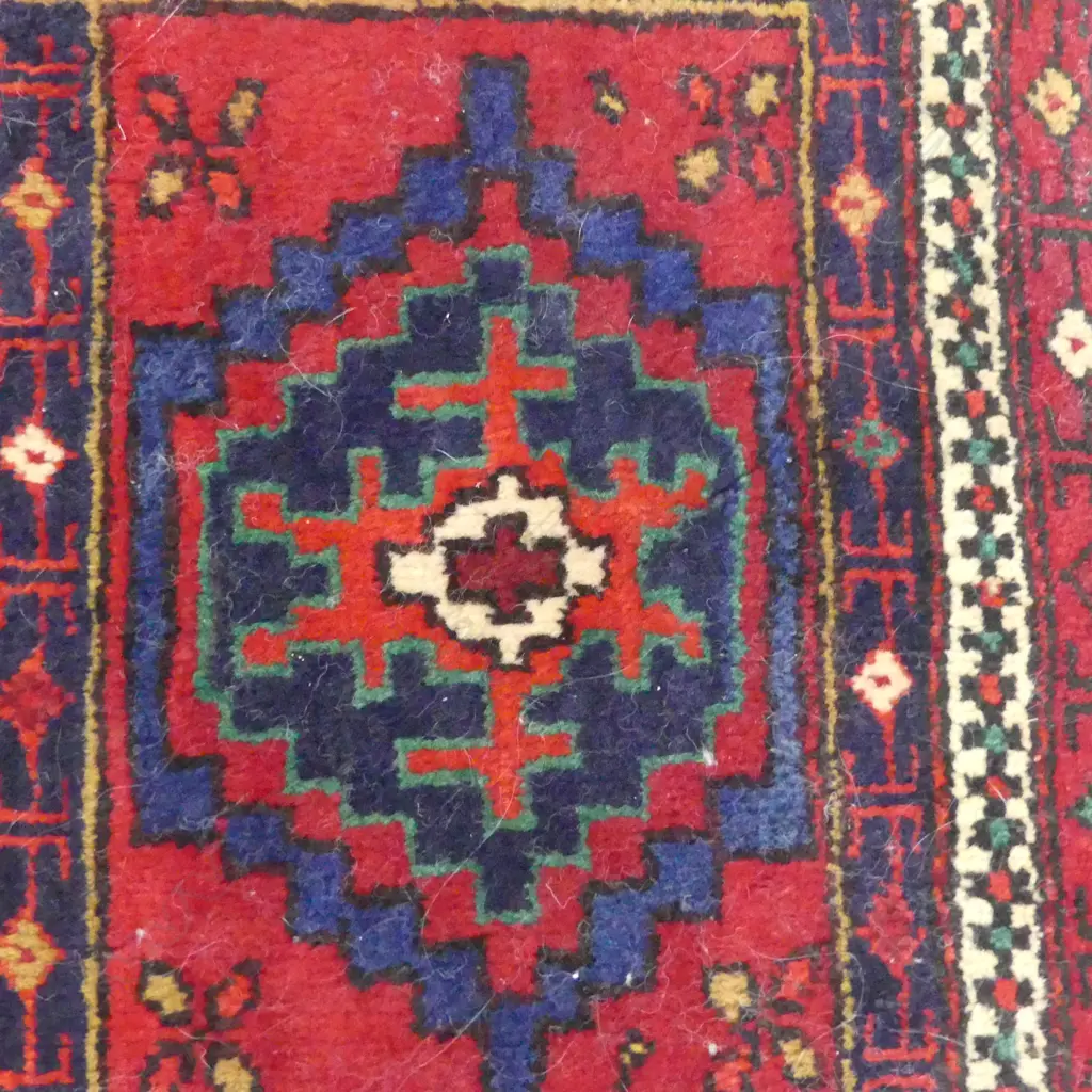 PERSIAN HAND KNOTTED WOOL PILE RUG 390x570mm Image 1++