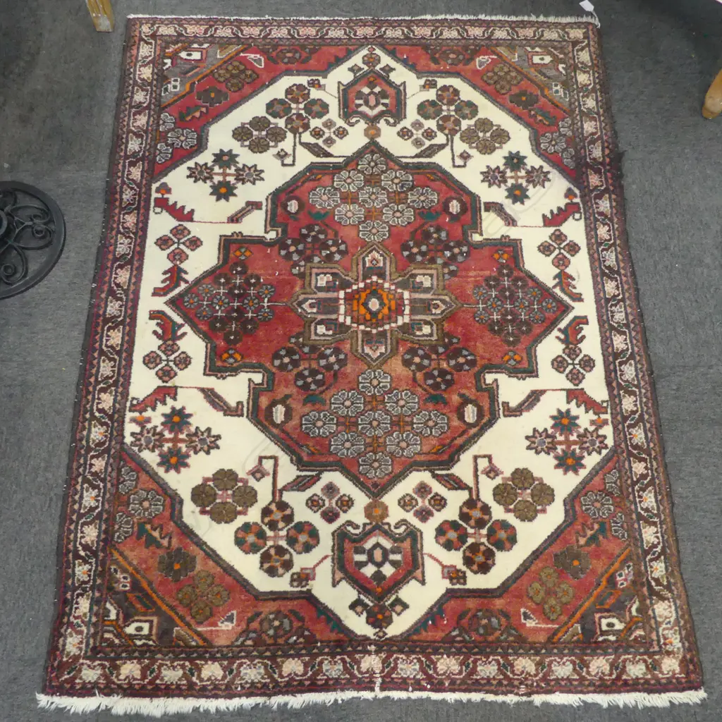 HAND KNOTTED ALL WOOL RUG 1520x1130mm Image 1++