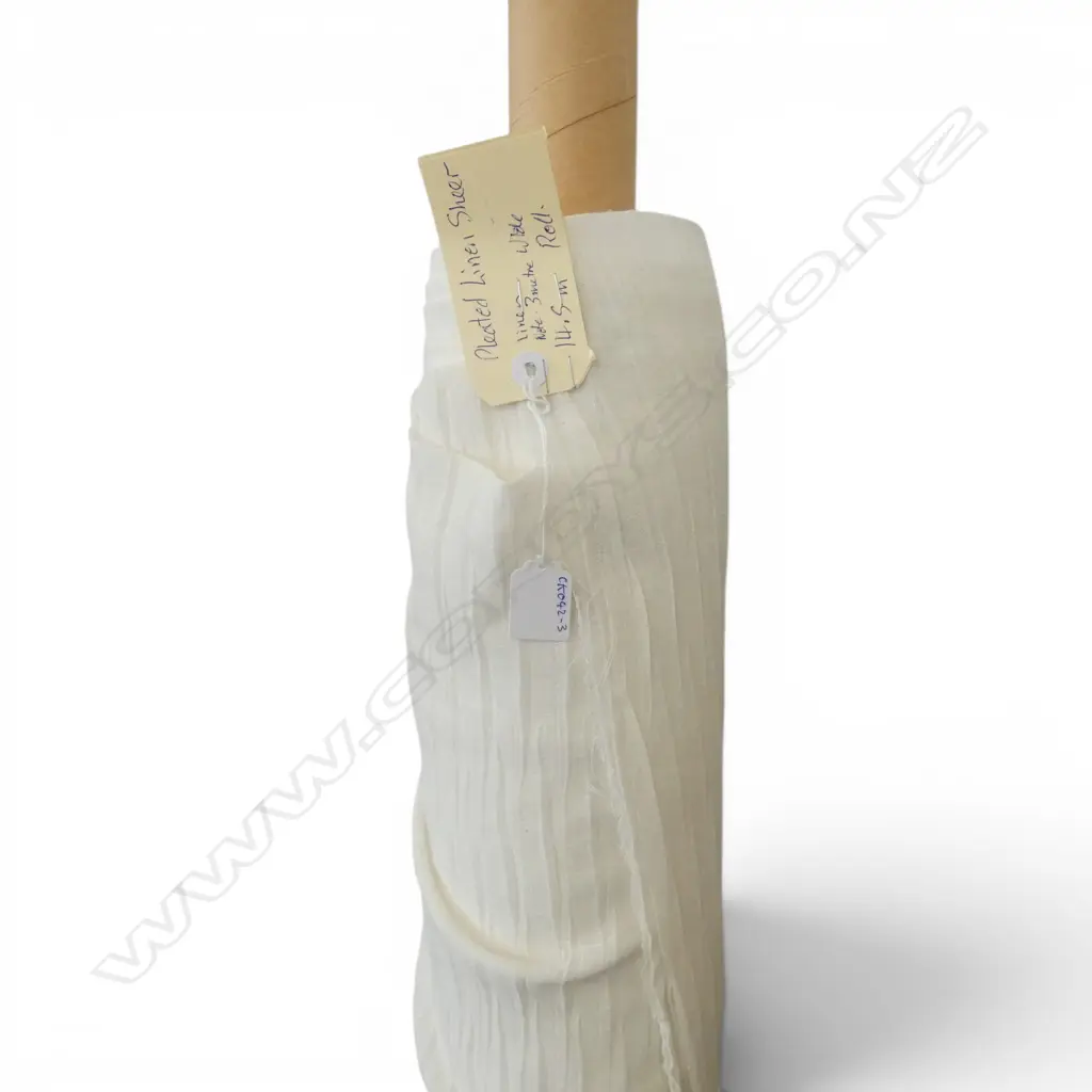 FABRIC BOLT; PLEATED LINEN SHEER LINEN 14.5M Image 1++