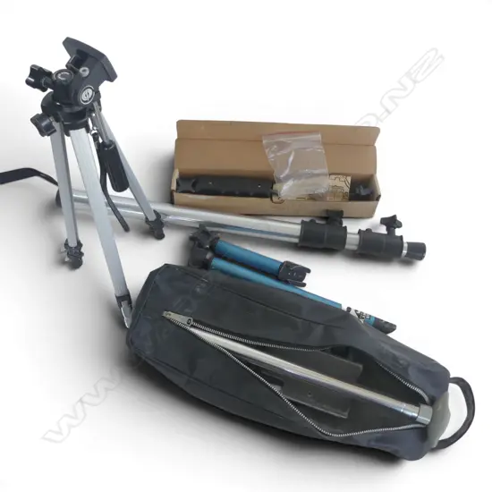 CAMERA TRIPOD 'CPC PHASE 2 MX-3 back packer' + asst extension arms etc