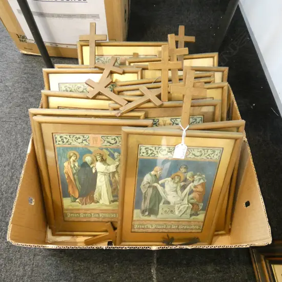 14 STATIONS OF THE CROSS PRINTS 430x245mm