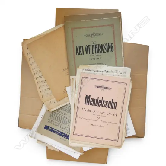 2 BOXES OF SHEET MUSIC 