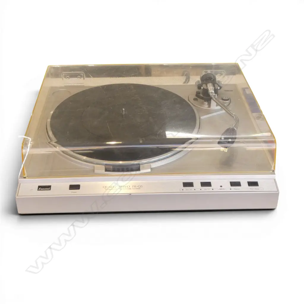 RECORD TURNTABLE SANSUI QUARTZ SERVO FR-Q5 W.440mm Image 1++