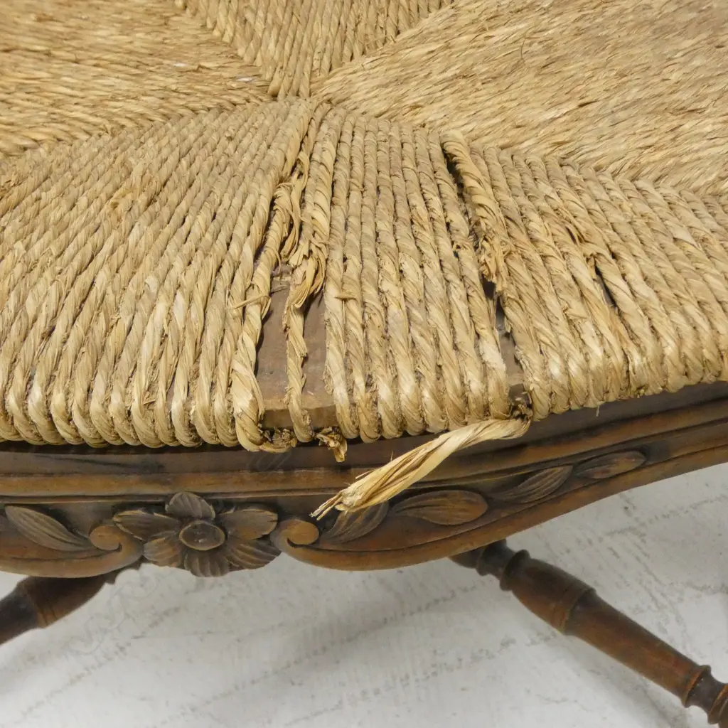 LADDER BACK RUSH SEAT ARMCHAIR Image 1++