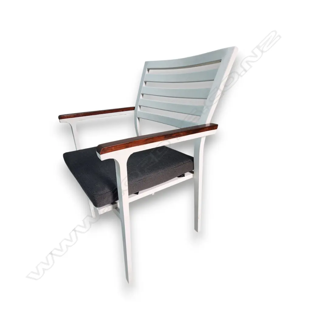 SET OF SIX OCEAN WAVE OUTDOOR CHAIRS WITH CUSHIONS 820 H x 570 mm Image 1++