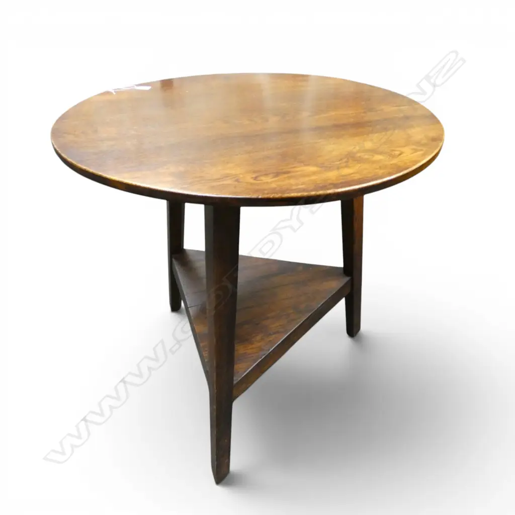 HARD WOOD CRICKET TABLE H.780mm, 765mm dia Image 1++
