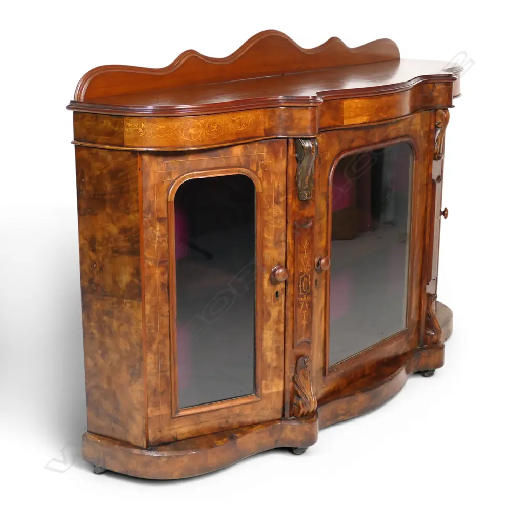 VICTORIAN WALNUT CREDENZA 1500 x 420 x 1030mm... Image 1++