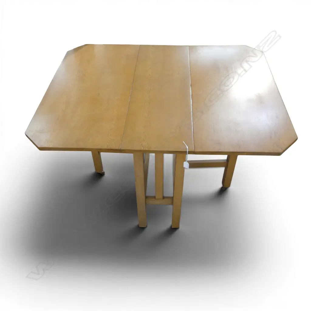 OAK DROP-SIDE TABLE 910x330x755mm Image 1++