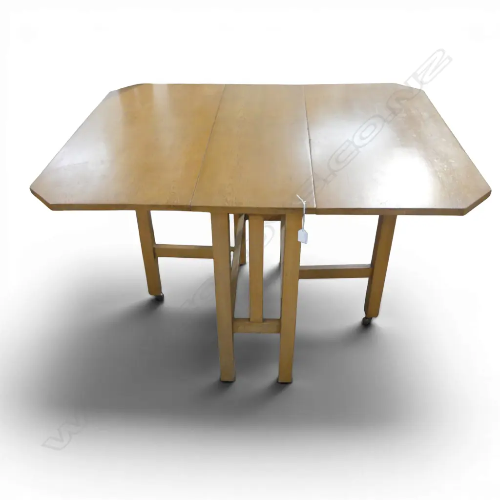 OAK DROP-SIDE TABLE 910x330x755mm Image 1++