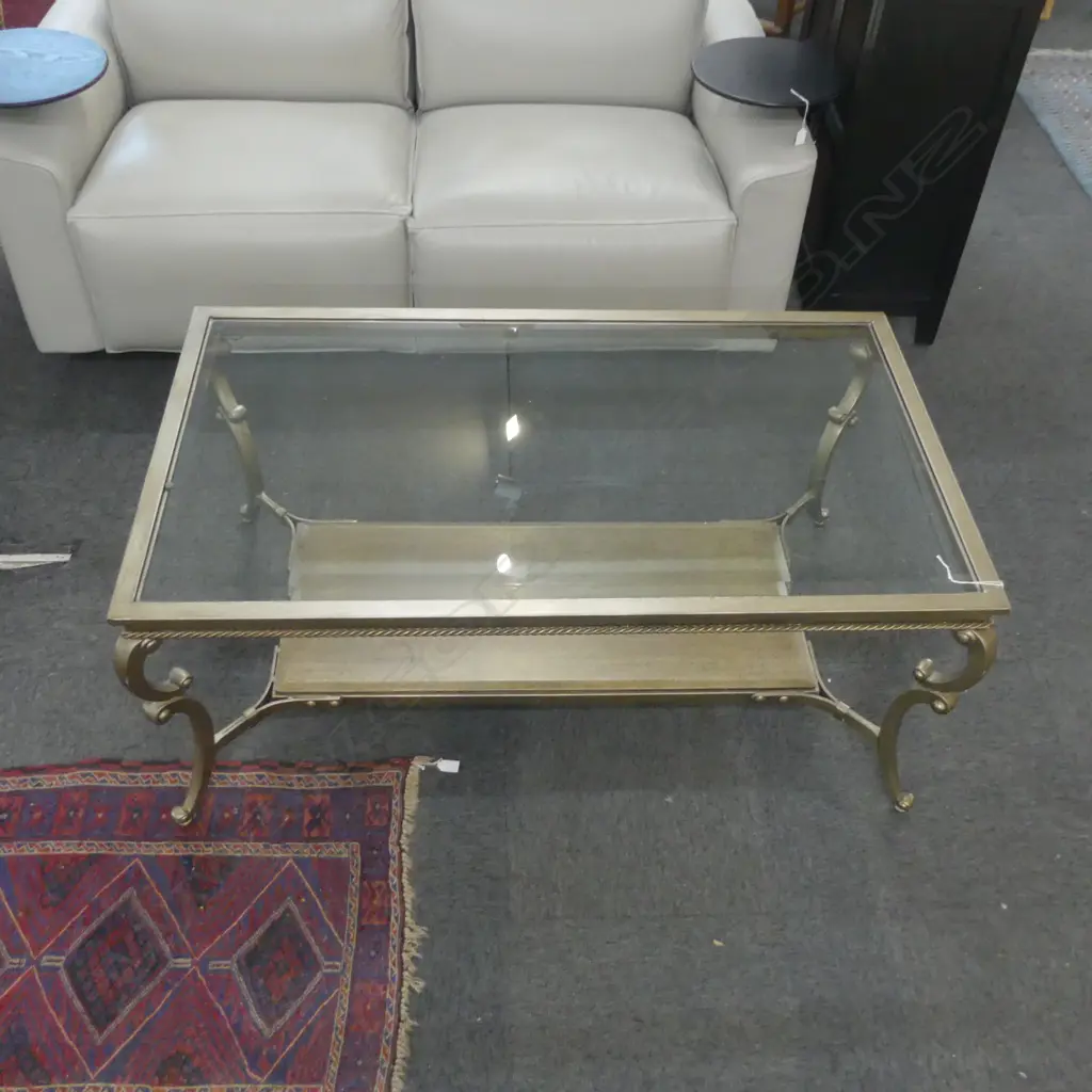 GLASS TOP COFFEE TABLE 1230x720x530mm Image 1++