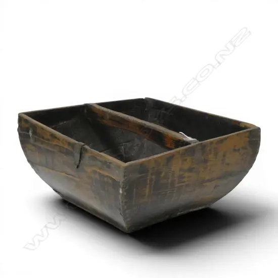OLD WOODEN BASKET W.355mm