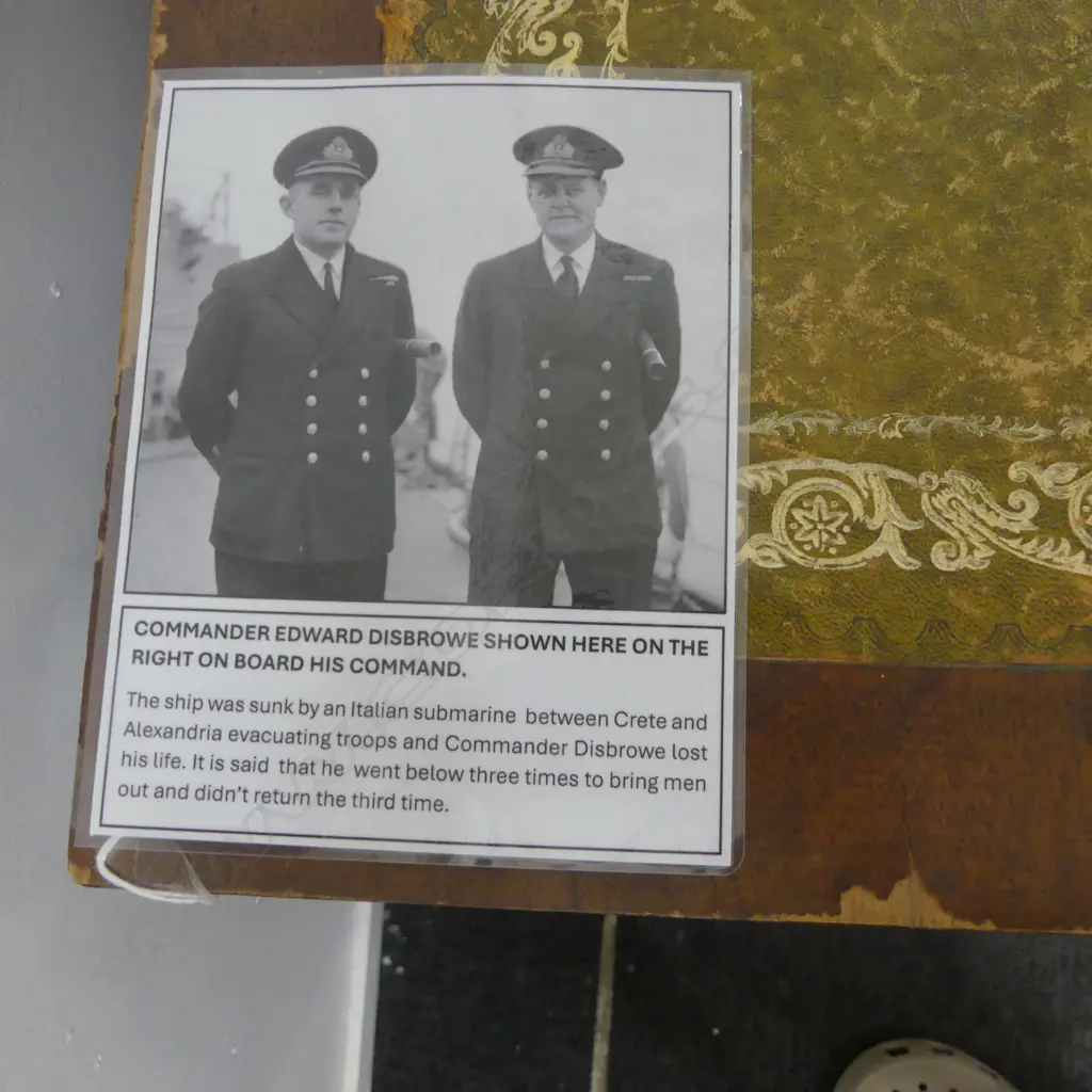 ANTIQUE DESK BELONGED TO COMMANDER EDWARD DISBROWE 1350x635x795mm faults Image 1++