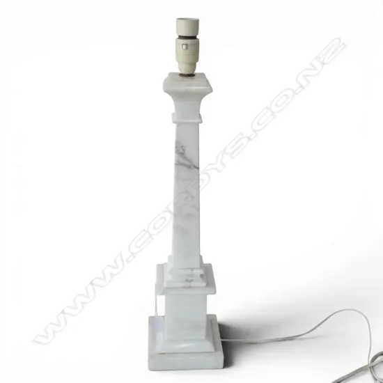 MARBLE COLUMN LAMP BASE H.590mm