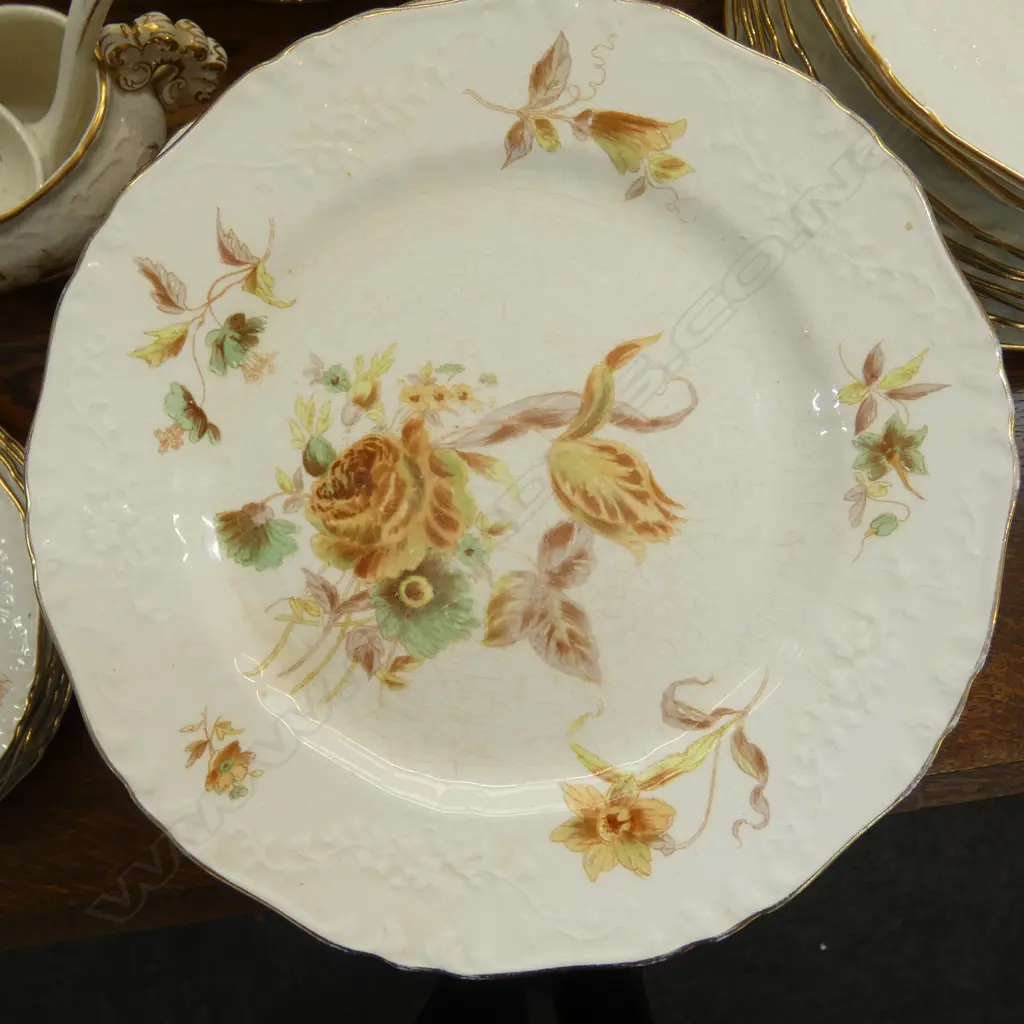 PART BISTO VINTAGE DINNER SERVICE  CONVULVIUS PAT  Image 1++