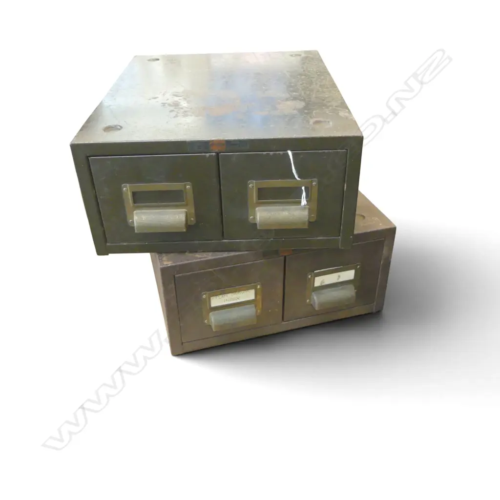 TWO INDUSTRIAL FILE DRAWERS 385X310X40MM Image 1++