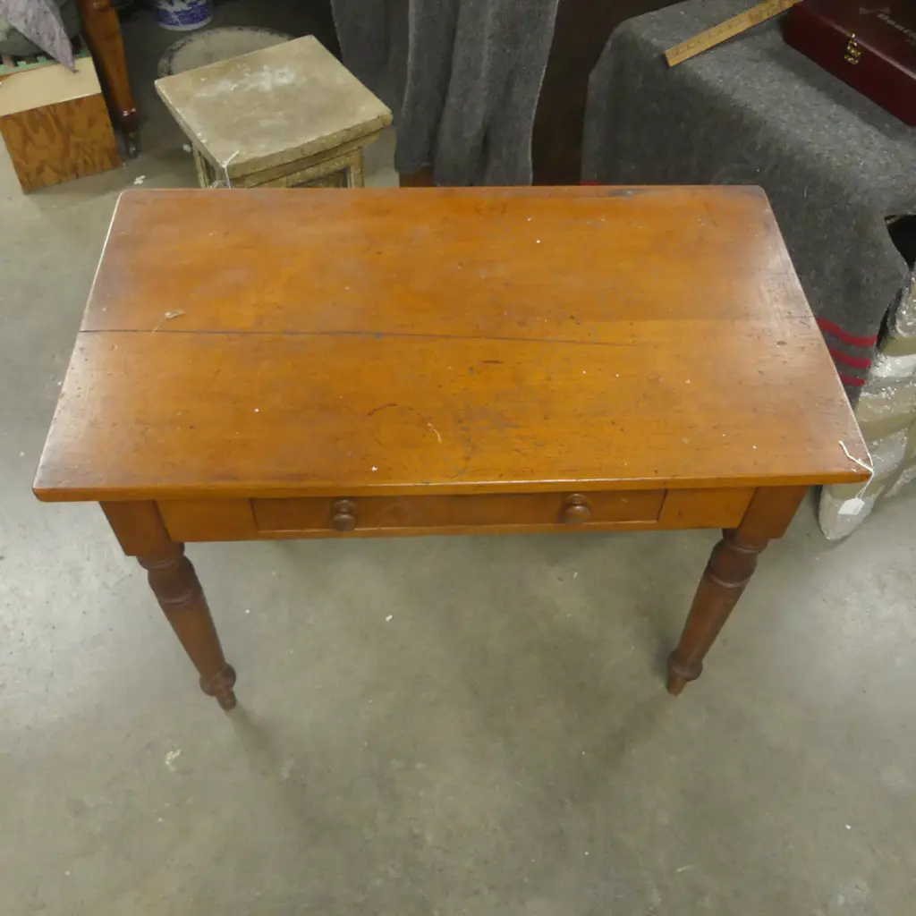 ANTIQUE TABLE w. 1 DRAWER 985x560x760mm Image 1++