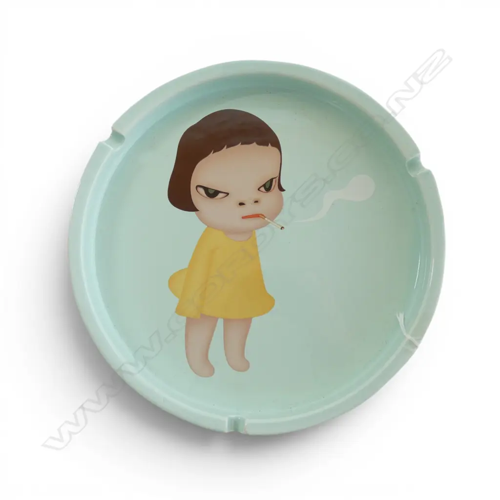 YOSHITOMO NARA FOR BOZART 'TOO YOUNG TO DIE' LG ASHTRAY 250mm dia Image 1++