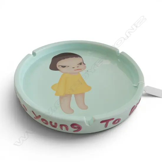 YOSHITOMO NARA FOR BOZART 'TOO YOUNG TO DIE' LG ASHTRAY 250mm dia