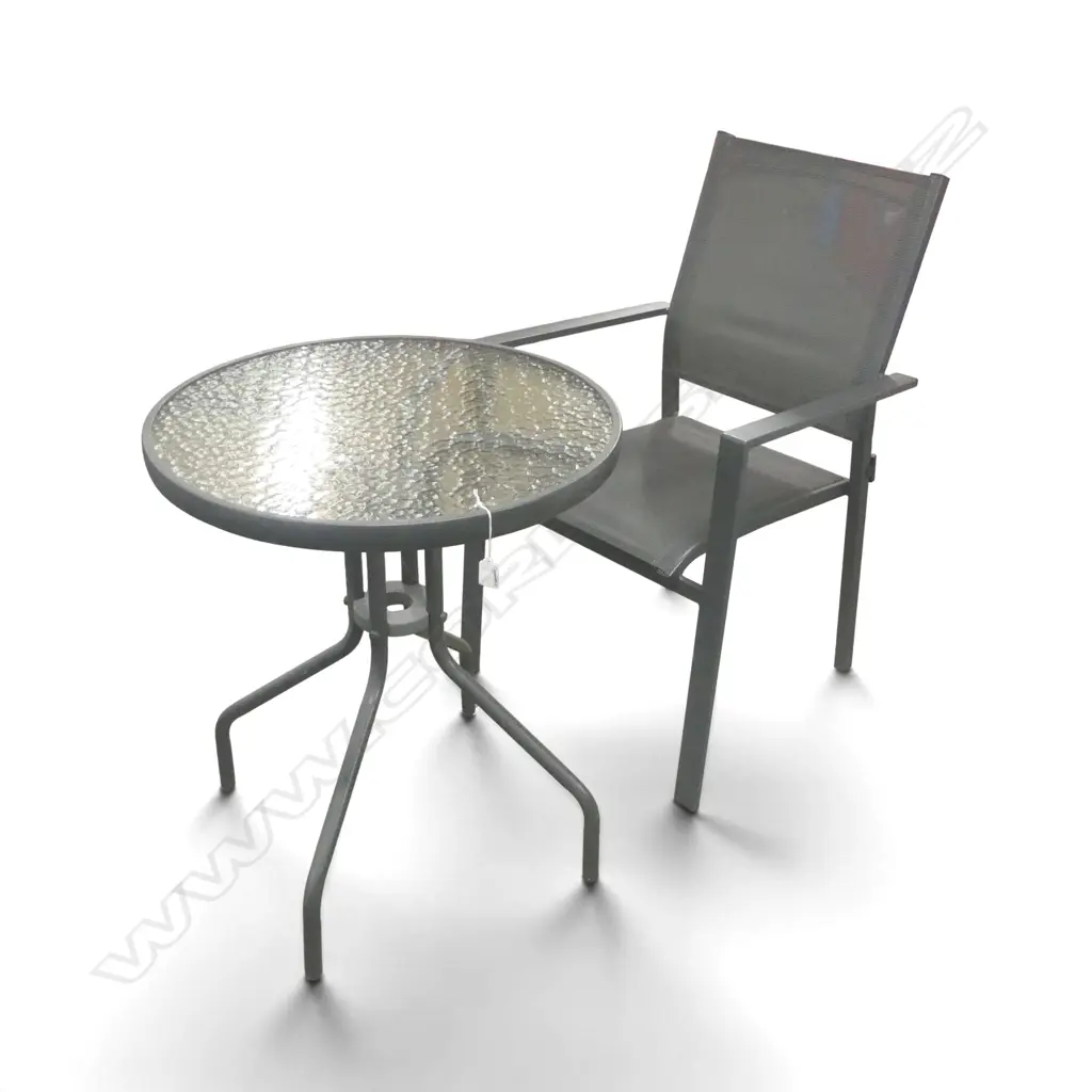 OUTDOOR TABLE Dia.600mm + CHAIR Image 1++