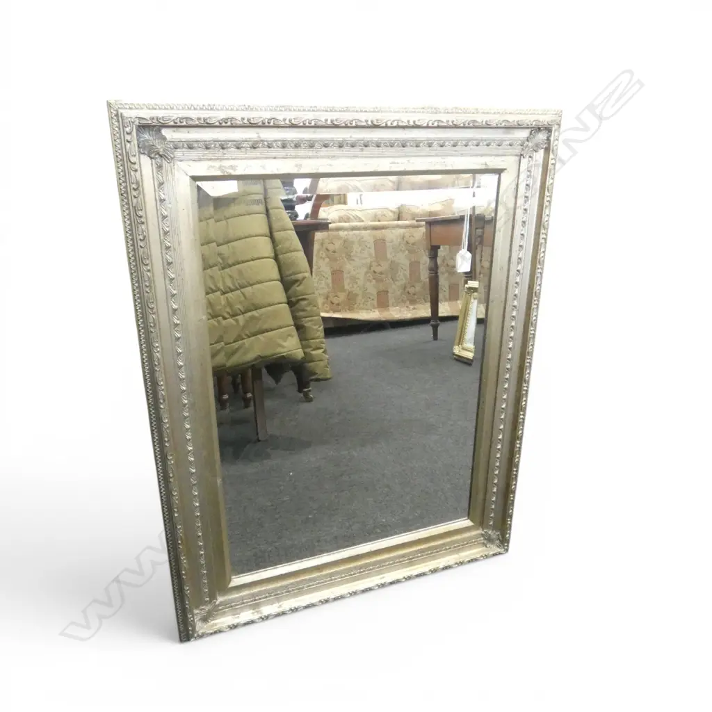 SILVER FRAMED MIRROR 890x690mm Image 1++