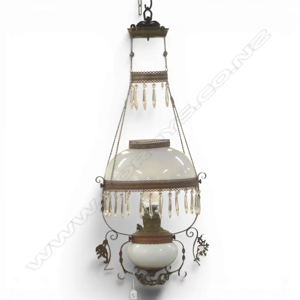 ANTIQUE MILLERS KEROSENE LANTERN 360mm dia Image 1++