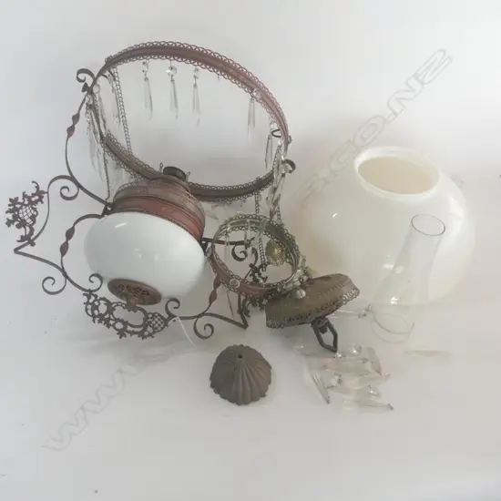 ANTIQUE MILLERS KEROSENE LANTERN 360mm dia