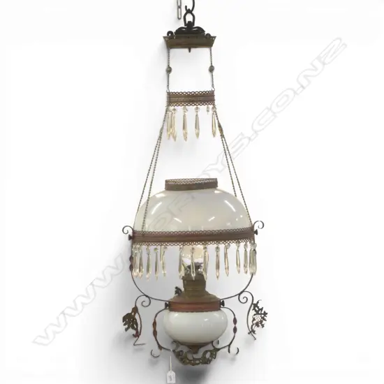 ANTIQUE MILLERS KEROSENE LANTERN 360mm dia