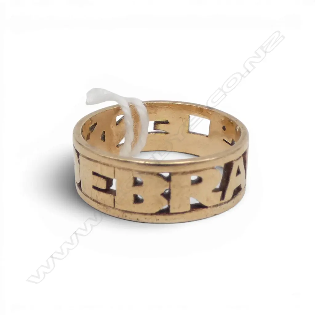 9CT GOLD BAND 3.2GMS SIZE K Image 1++