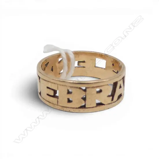 9CT GOLD BAND 3.2GMS SIZE K