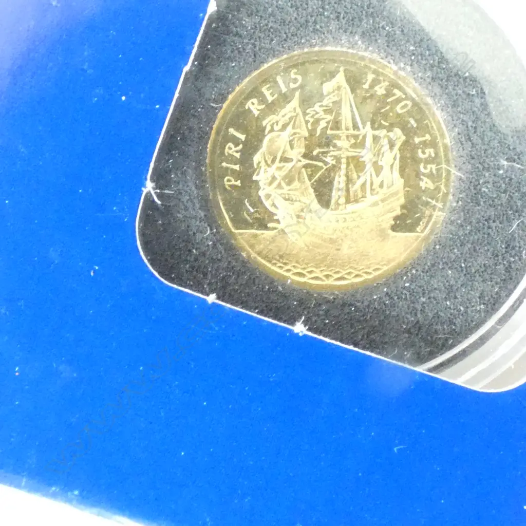 MACQUARIE MINT TURKEY 1997 PIRI REIS .999 GOLD PROOF $10 COIN 1.224gms Image 1++