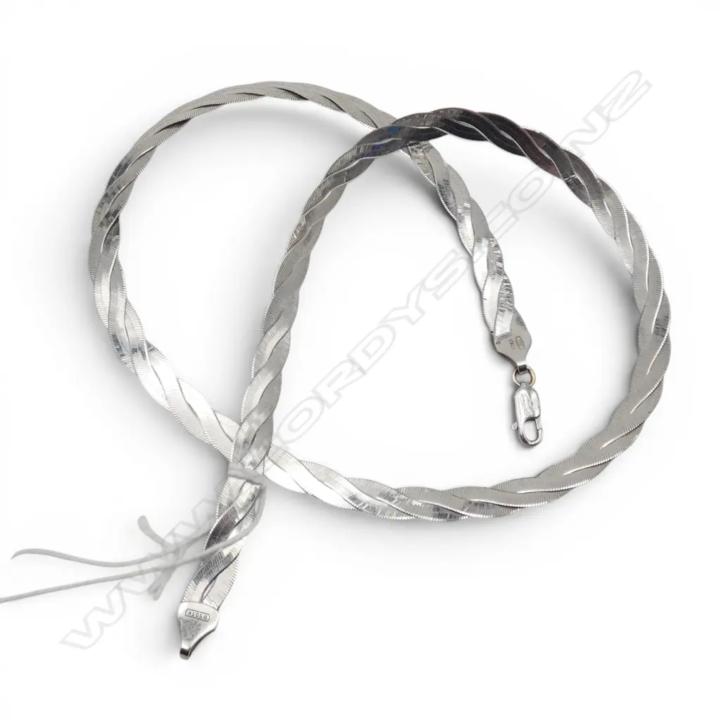 18CT WG NECKLACE L.450mm, 14.6gms Image 1++
