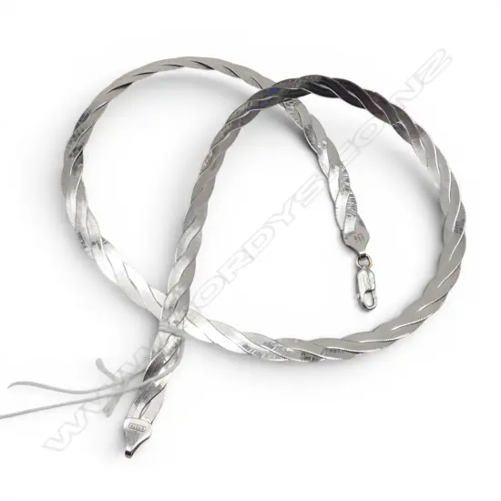 18CT WG NECKLACE L.450mm, 14.6gms