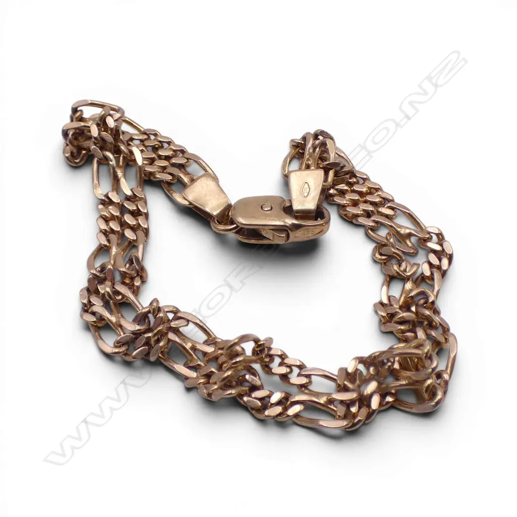 9CT GOLD CHAIN BRACELET 7.1GMS Image 1++