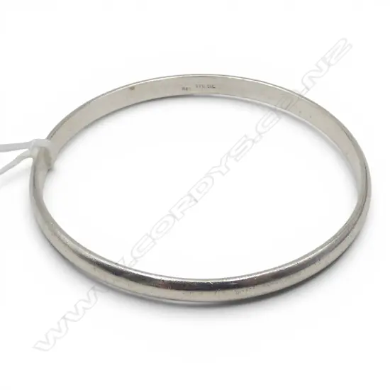 STG SILVER BANGLE, 60mm int. dia. 21.3gms