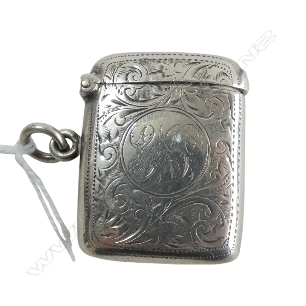 STG SILVER ENGRAVED VESTA, CHESTER 1900, 20.69gms Image 1++