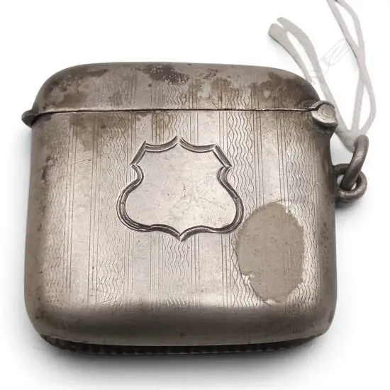 STG SILVER engraved VESTA W SUSPENSION LOOP Birmingham 1929. 22gms