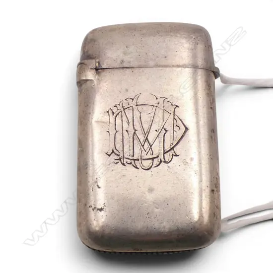 STG SILVER PLAIN VESTA. German 800 std. 13,8gms