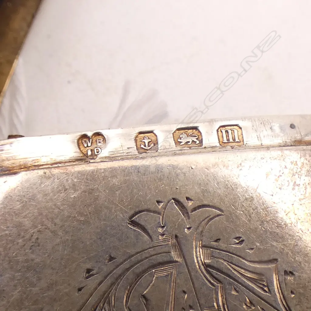 STG SILVER PLAIN VESTA W SUSPENSION LOOP Birmingham 1911. 16.7gms Image 1++