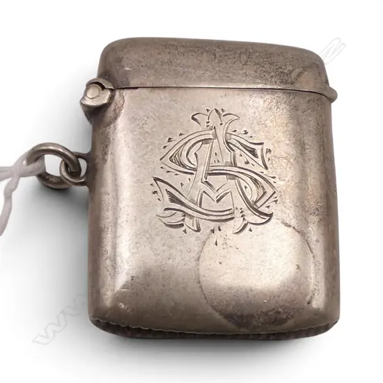 STG SILVER PLAIN VESTA W SUSPENSION LOOP Birmingham 1911. 16.7gms
