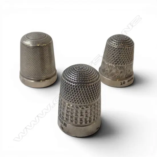 3 STG SILVER THIMBLES 13gms