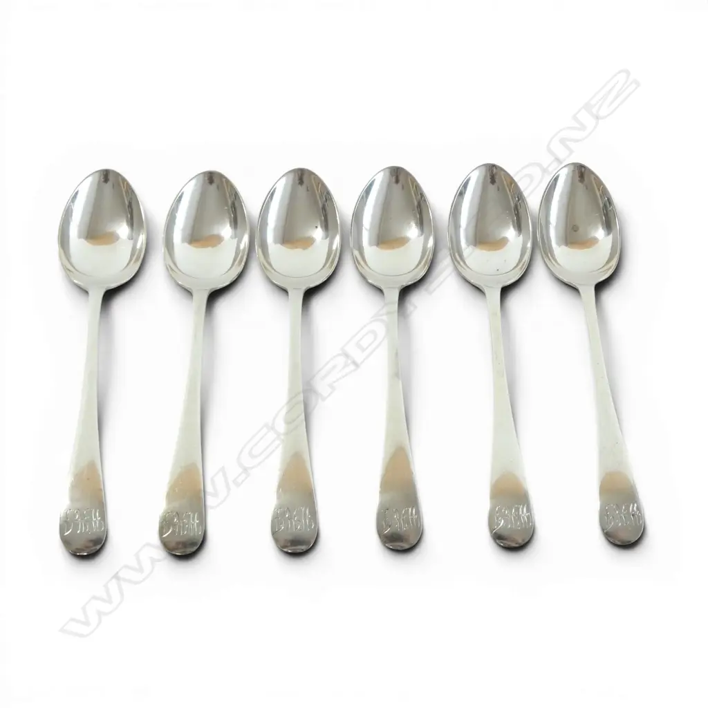 SET OF 6 S/SILVER COFFEE SPOONS 71.5GMS Image 1++