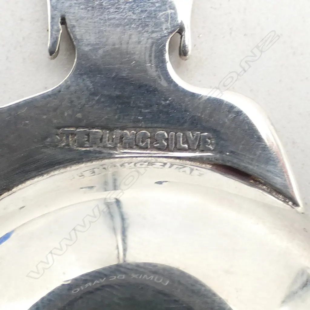 NZ S/SILVER MAORI CHIEF HEAD CADDY SPOON 13GMS Image 1++