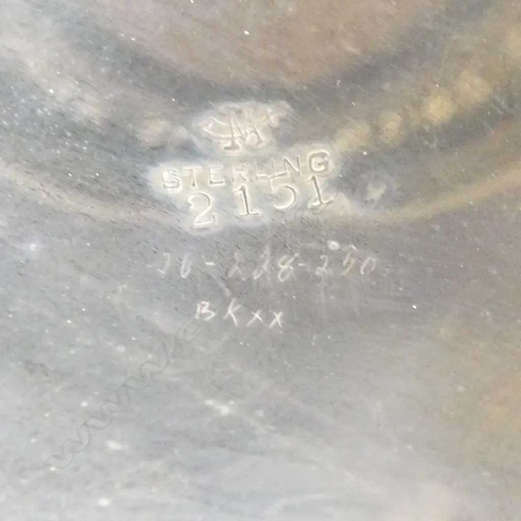 PR STG SILVER CANDLESTICKS H.355mm WEIGHTED, C. D. PEACOCK with faults Image 1++